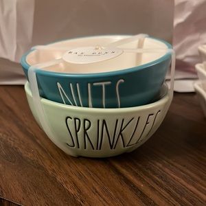 Rae Dunn Nuts & Sprinkles bowls